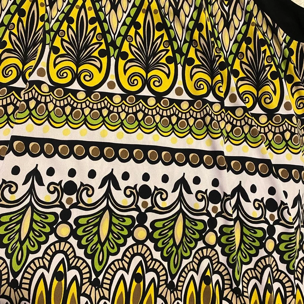 Colorful Patterned Racerback Tunic | L - Picture 2 of 5